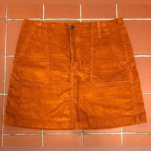 Old Navy mini Corduroy skirt in Burnt Orange